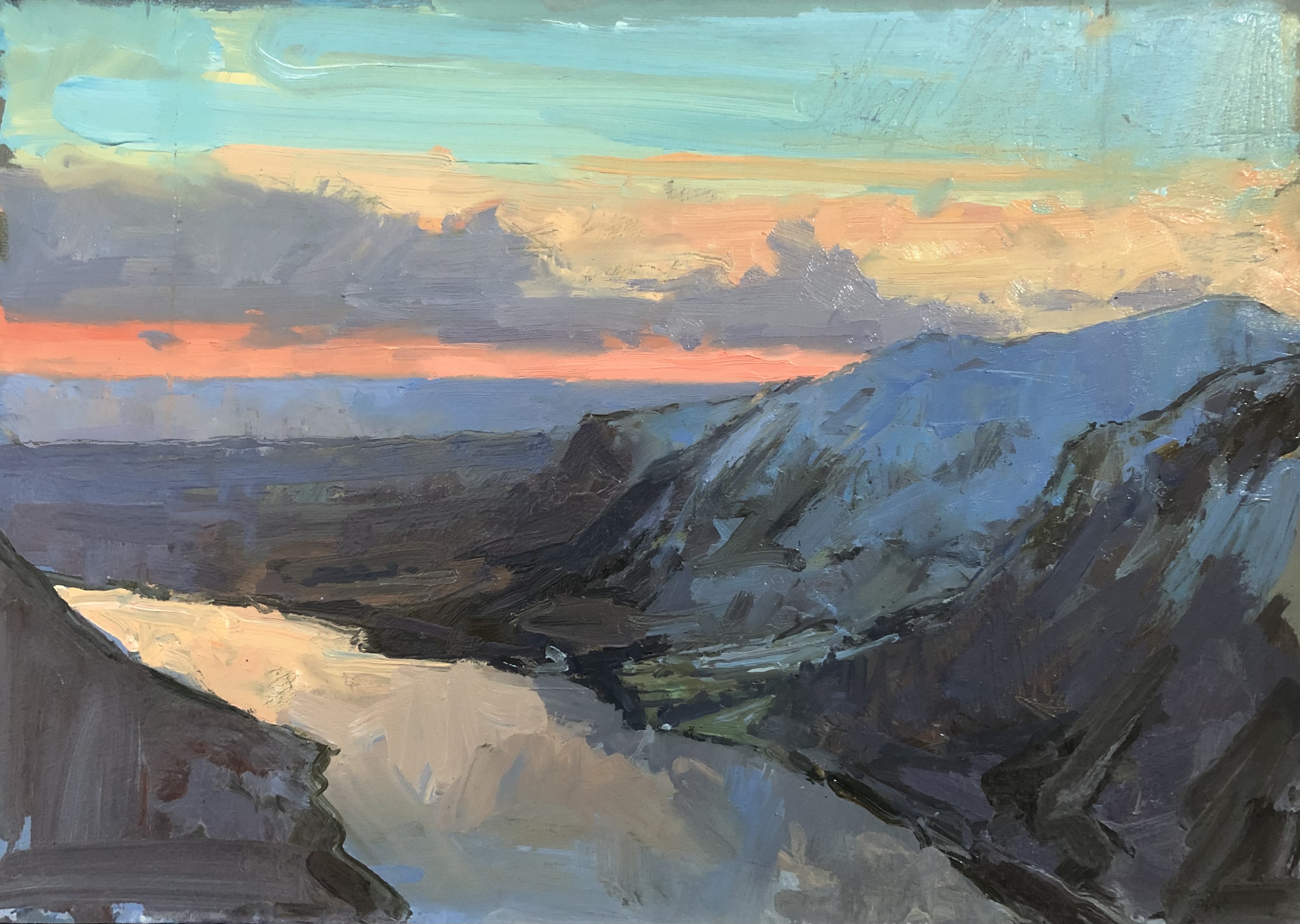 Last light over Wast Water Lake District, 2024